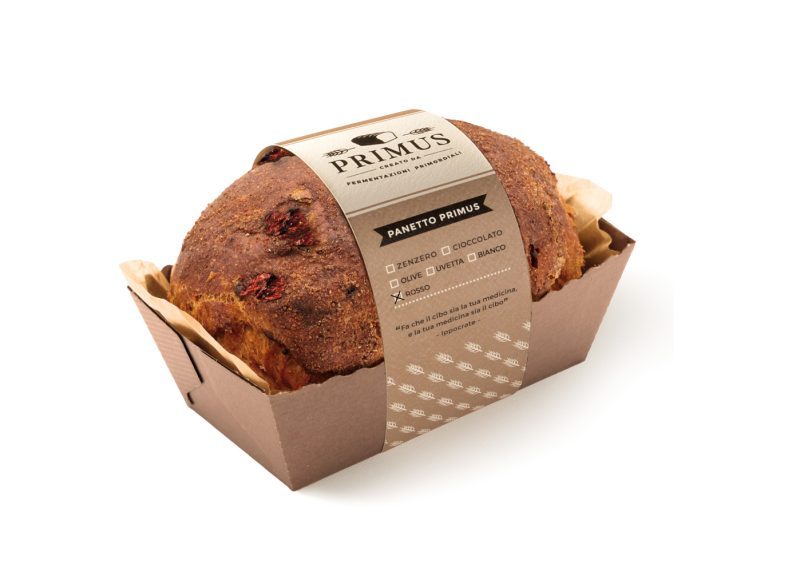Rosso Primus — panetto semi-integrale con pomodori secchi, origano e basilico da 500 g