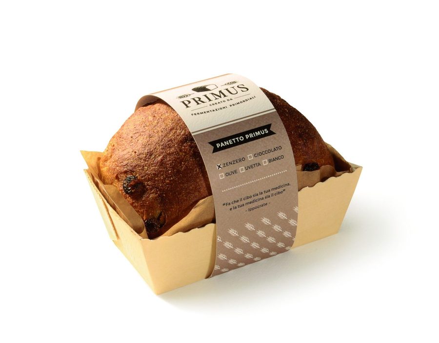 Zenzero Primus — panetto integrale con zenzero, uvetta e curcuma da 500 g